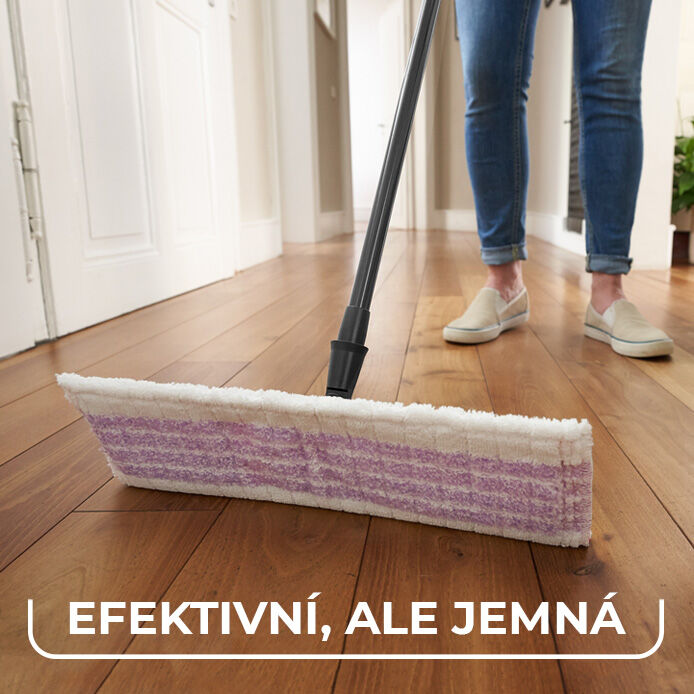 Videia Ultramax mop pads with a purple handle - high-quality cleaning pads for efficient and easy floor cleaning.